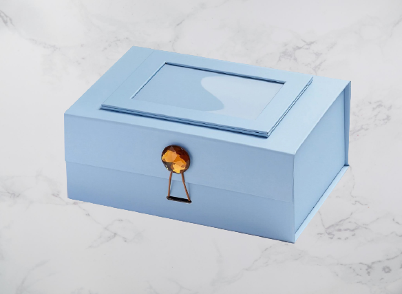 Brown Tourmaline Gemstone Gift Box Closure - Image 3