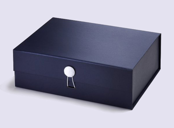 White Facet Dome Gift Box Closure - Image 2