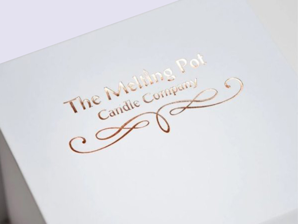 White Small Gift Boxes with fixed grosgrain ribbon - Image 2