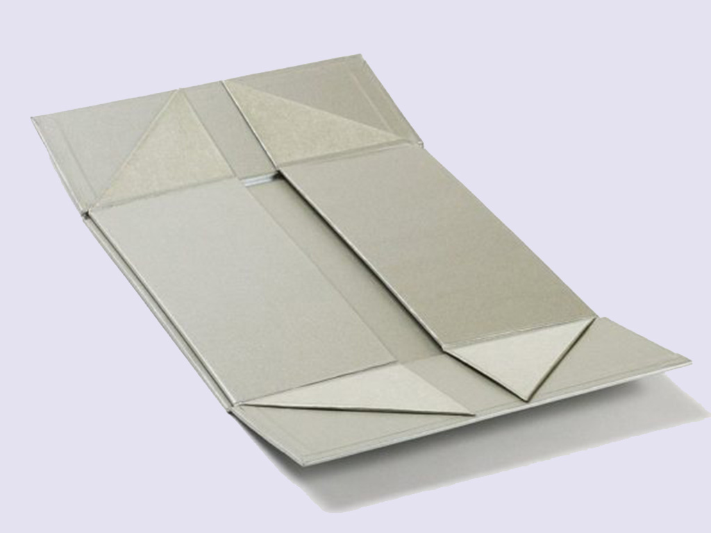 Silver Medium Lift Off Lid Folding Gift Boxes - Image 3