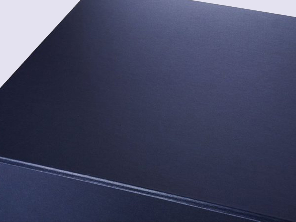 Navy Blue A4 Deep Gift Boxes with changeable ribbon - Image 2