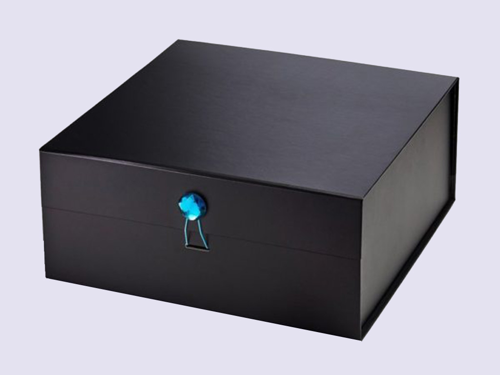 Black XL Deep Gift Boxes with changeable ribbon - Image 2
