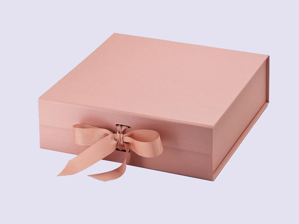 Rose Gold Large Gift Boxes with changeable ribbon
