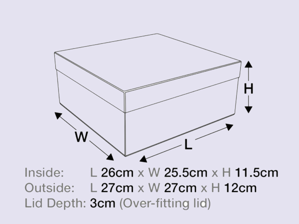 Silver Medium Lift Off Lid Folding Gift Boxes - Image 2