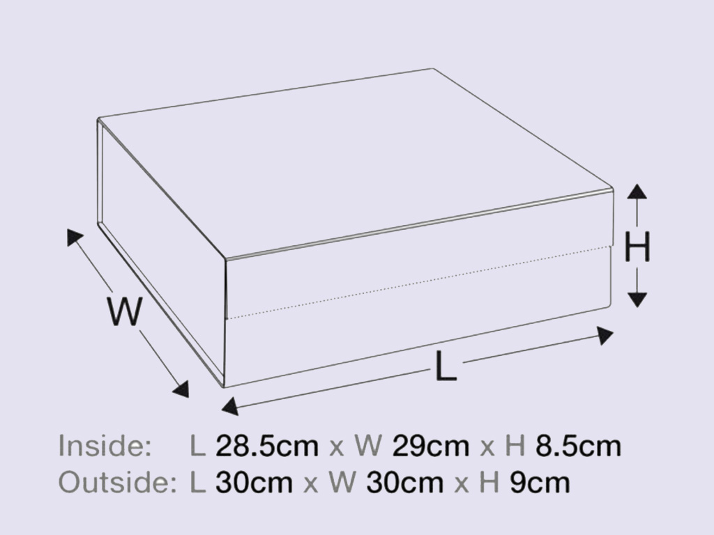 Black Large Gift Boxes with changeable ribbon - Image 4
